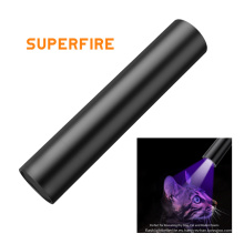 Detector de luz de antorcha UV SUPERFIRE 365nm, luz LED púrpura, luz negra, linterna LED UV, detector de dinero para orina de perro, chinche de cama